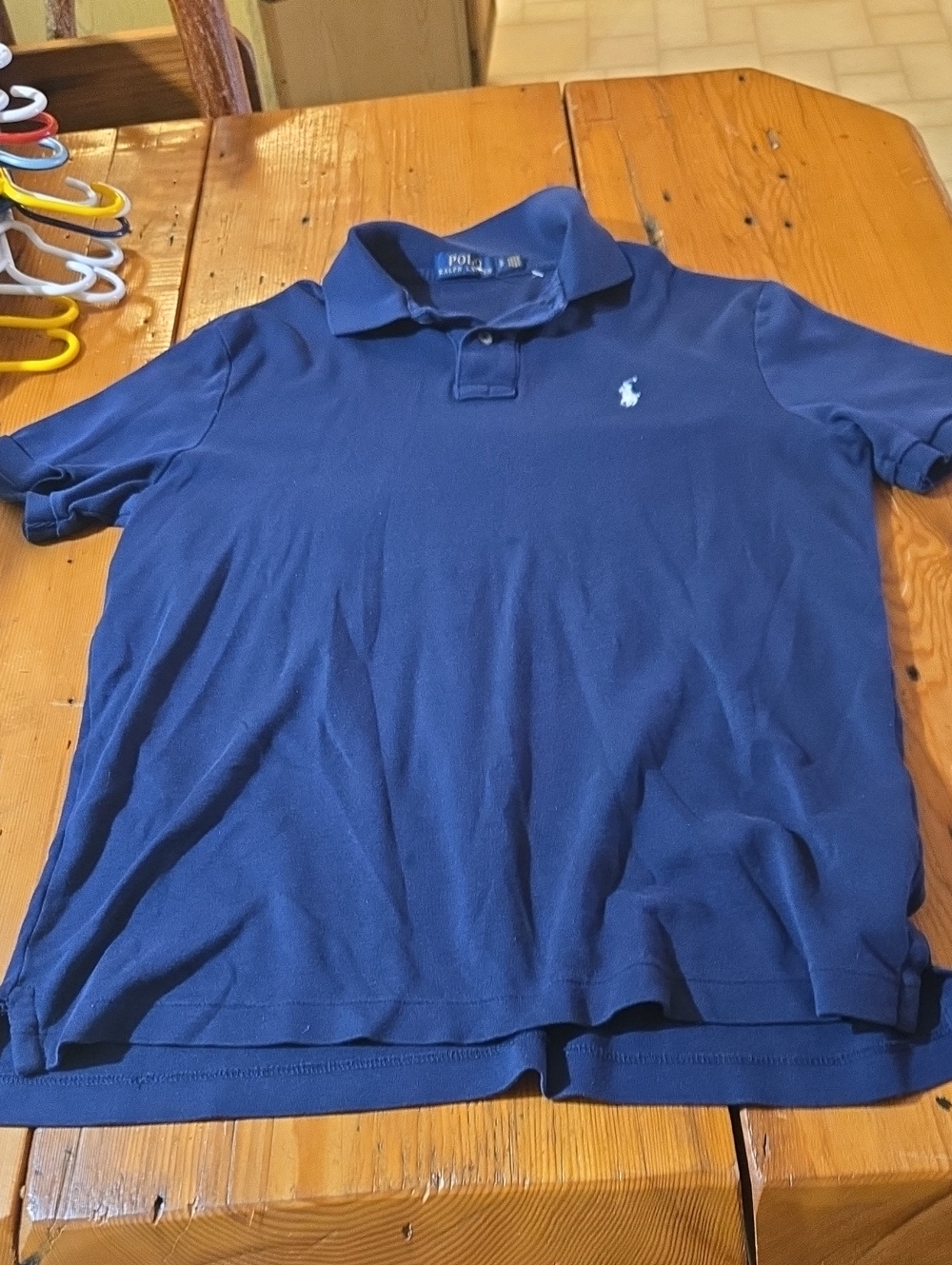 Polo Ralph Lauren Classic Blue Polo Shirt Sz S